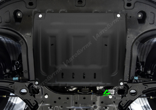 Защита картера двигателя и КПП AutoMax для Solaris HC, Сталь 1,5 мм, арт. AM.2393.1
