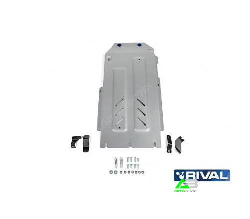 Защита КПП и РК Rival для Genesis G70, Алюминий 4 мм, арт. 33328441