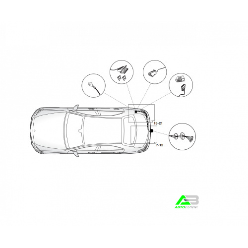 Блок согласования Mercedes-Benz E-Класс V (W213, S213, C238) 2016-2021 Универсальный 7pin с отключением парктроника, арт.12040535