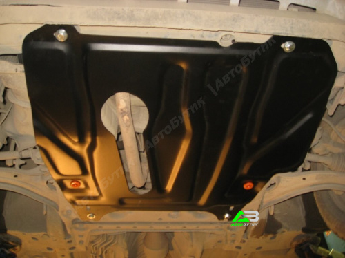 Защита картера двигателя и КПП ALFeco для Nissan Cube, Сталь 2 мм, арт. ALF1539st