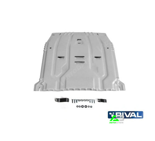 Защита картера двигателя и КПП Rival для Hyundai Palisade, Алюминий 3 мм, арт. 33323851