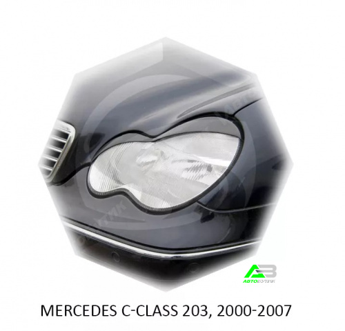 Mercedes-Benz C-Class W203 sd 2000-2007 Реснички на фары Andelit, арт. 1007