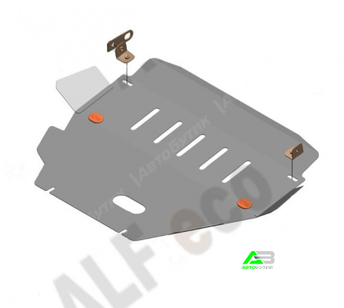 Защита картера двигателя ALFeco для Nissan Laurel, Сталь 2 мм, арт. ALF1523st
