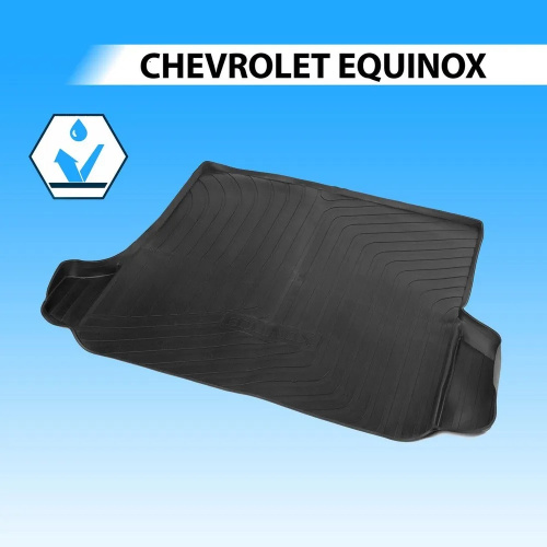 Коврик в багажник Chevrolet Equinox III 2020- Внедорожник 5 дв., полиуретан Rival, Черный, Арт. 11011002