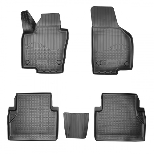Коврики в салон Volkswagen Sharan II 2010-2015 Минивэн, полиуретан 3D Norplast, Черный, 5 мест Арт. NPA11C955441