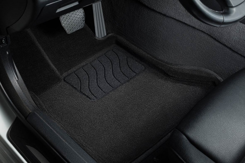 Коврики в салон Mazda3 II (BL) 2008-2011 Седан, 3D ткань Seintex , Черный, Арт. 71698