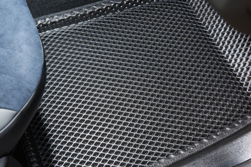 Коврики в салон Renault Duster I 2010-2015, 3D EVA Seintex "ромб", Черный, Арт. 95228