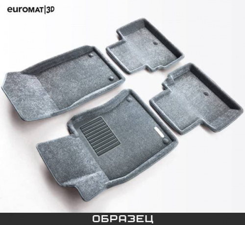 Коврики в салон BMW X7 I (G07) 2019-2023 Внедорожник 5 дв., 3D ткань Euromat Business, Серый, Арт. EMC3D001226G