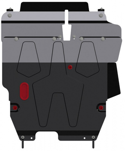 Защита картера двигателя и КПП Mitsubishi Airtrek I 2001-2008 Внедорожник 5 дв. V-2,0; 2,4 Арт. 14.0564