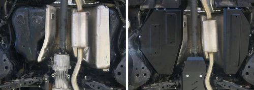 Защита топливного бака Renault Koleos II 2016-2019 Внедорожник 5 дв. V - 2.0; 2.5; 2.0d; полный привод Арт. 111.04149.1