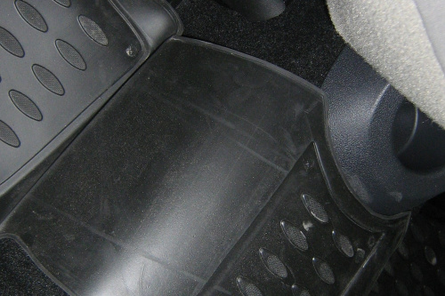 Коврики в салон Renault Clio III 2005-2009 Хэтчбэк 3 дв., полиуретан Element, Черный, Арт. NLC.41.12.210