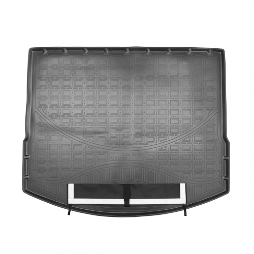Коврик в багажник Haval F7 I 2019-2022, полиуретан Norplast, Черный, с фартуком Арт. NPA00T28320AP