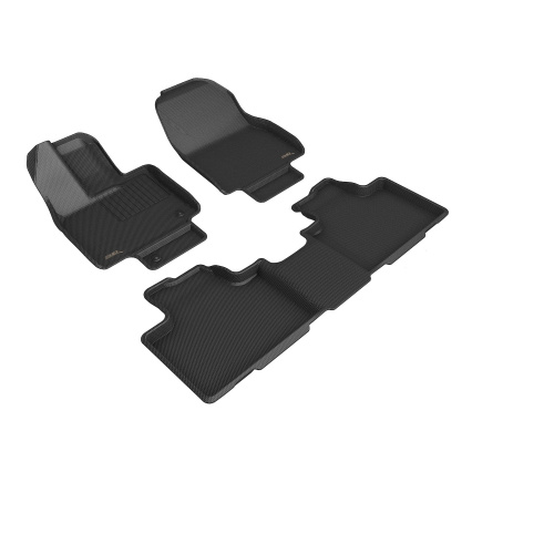 Коврики в салон Toyota Highlander IV (U70) 2019-, 3D ткань Sotra Lux, Черный, Арт. ST 74-00751
