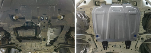 Защита картера двигателя и КПП Citroen C-Crosser I 2007-2013 Внедорожник 5 дв. V - 2.2d Арт. 333.4016.3