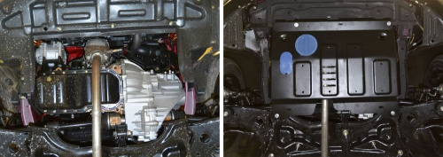 Защита картера двигателя и КПП Lifan X50 I 2015-2022 Хэтчбэк 5 дв. V - 1.5 Арт. 111.03314.1