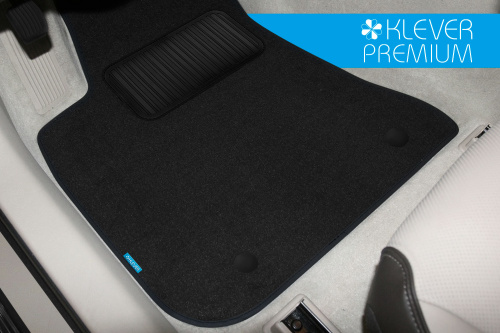 Коврики в салон Mazda CX-5 I (KE) 2011-2015, текстильные Klever premium "PREMIUM", Черный, Арт. KVR03332222110KH