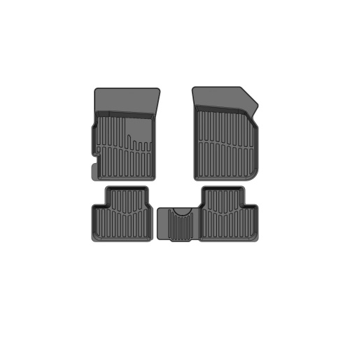 Коврики в салон Chevrolet Spark (M300) 2009-2016 Хэтчбэк 5 дв., резина 3D SRTK Premium, Черный, Арт. PR.CH.SPAR.10G.02X11