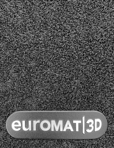 Коврики в салон Chery Tiggo 8 I (T18) 2018-2022, 3D ткань Euromat Business, Черный, на 3 ряда Арт. EMC3D001422
