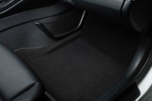 Коврики в салон Mercedes-Benz C-Класс IV (W205) 2014-2018 Седан, 3D ткань Seintex , Черный, Арт. 90914