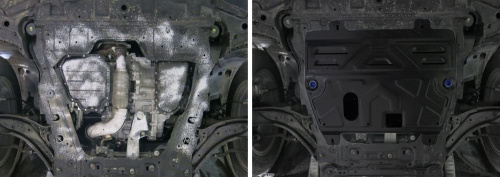 Защита картера двигателя и КПП Nissan Qashqai I (J10) 2006-2010 Внедорожник 5 дв. V - 1.6; 2.0 Арт. 111.04111.1