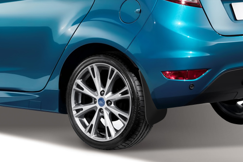 Брызговики Ford Fiesta VI (MK6) 2012-2017 рестайлинг Седан, задние, полиуретан Арт. ORIG1669E10