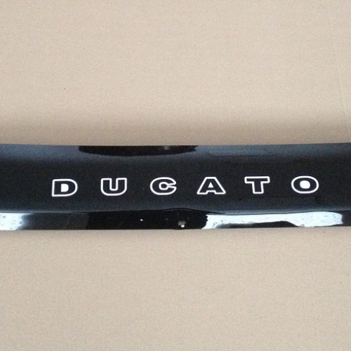Дефлектор капота Fiat Ducato III 2014- рестайлинг Фургон Короткий, на еврокрепеже 1 шт Арт. FT19