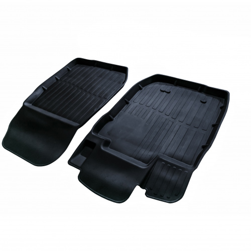 Коврики в салон LADA Largus I 2012-2021 Универсал, резина 3D SRTK Premium, Черный, пара передних Арт. PER.LD.LAR.01X35