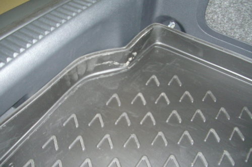 Коврик в багажник Skoda Roomster I 2006-2010, полиуретан Element, Черный, Арт. NLC.45.07.B11
