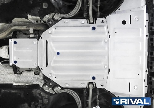 Защита картера двигателя, КПП и РК Audi Q8 I 2018- V - 3.0 (340 л.с.) 4WD Арт. K33303481