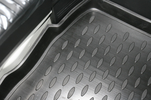 Коврик в багажник Kia Picanto II 2011-2015 Хэтчбэк 3 дв., полиуретан Element, Черный, Арт. NLC.25.36.B11