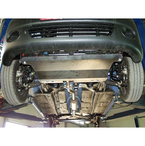 Защита картера двигателя и КПП Chevrolet Spark (M300) 2020- 1 рестайлинг Хэтчбэк 5 дв. V-все, на штатный крепеж Арт. ALF0314st