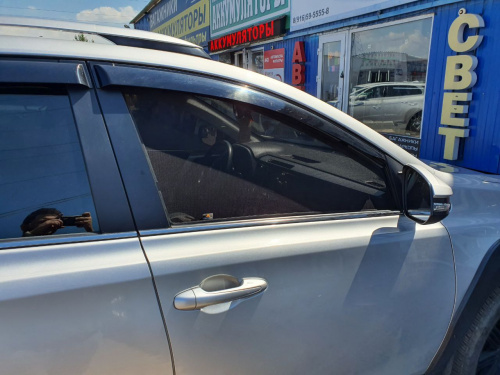 Каркасные шторы Toyota RAV4 IV (XA40) 2012-2015 Внедорожник 5 дв., на передние двери "PREMIUM", 2 шт, Арт. TR0370-01