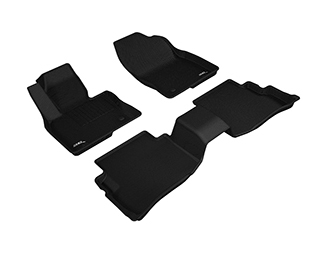 Коврики в салон Mazda CX-9 II (TC) 2015-2021 Внедорожник 5 дв., 3D ткань Sotra Lux, Черный, Арт. ST 74-00723