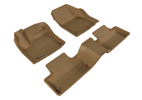 Коврики в салон Range Rover Evoque I (L538) 2011-2015 5 дв., 3D ткань Sotra Lux, Бежевый, Арт. ST 74-00586