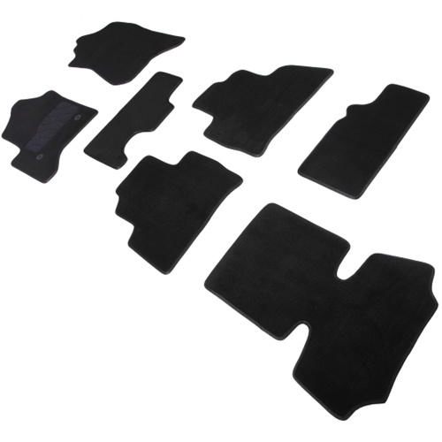 Коврики в салон Chevrolet Tahoe IV (K2UC) 2014-2020, текстильные Seintex Lux, Черный, Арт. 90225