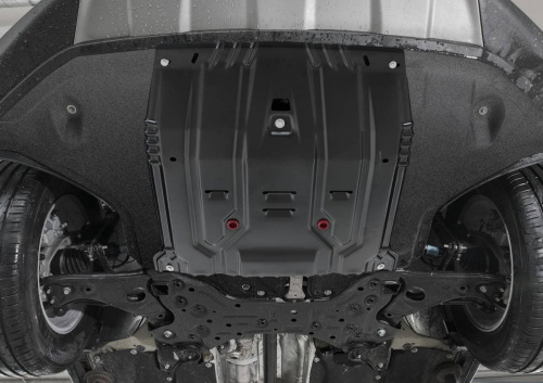 Защита картера двигателя и КПП Hyundai Santa Fe IV (TM) 2018-2021 V - 2.2d; 2.4; 3.5 Арт. 111.02375.1