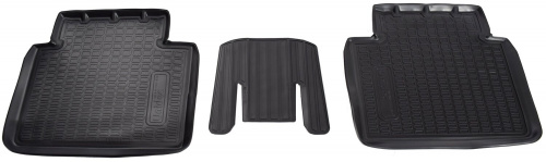 Коврики в салон Nissan X-Trail III (T32) 2013-2019, полиуретан 3D Norplast, Черный, Арт. NPA11-C61-812