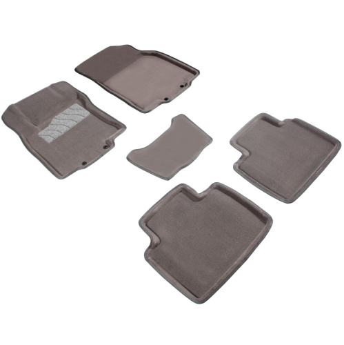 Коврики в салон Nissan X-Trail III (T32) 2013-2019, 3D ткань Seintex , Серый, Арт. 86412