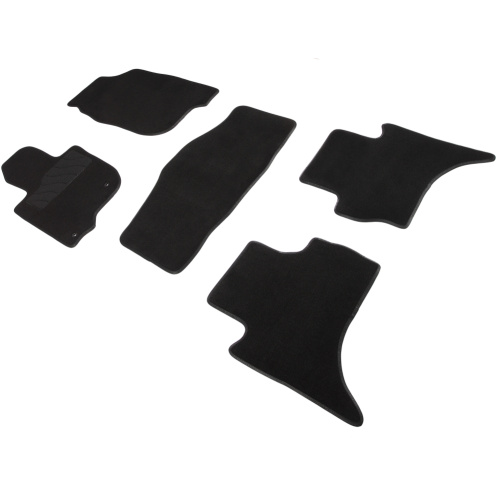 Коврики в салон Mitsubishi L200 IV 2013-2015 FL, текстильные Seintex Lux, Черный, Арт. 90209