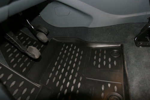 Коврики в салон Ford C-MAX II (Mk2) 2010-2015 Минивэн, полиуретан Element, Черный, Арт. s000.20