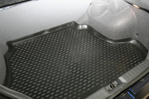 Коврик в багажник Chery Bonus (A13) 2011-2014 Седан, полиуретан Element, Черный, Арт. NLC.63.09.B11