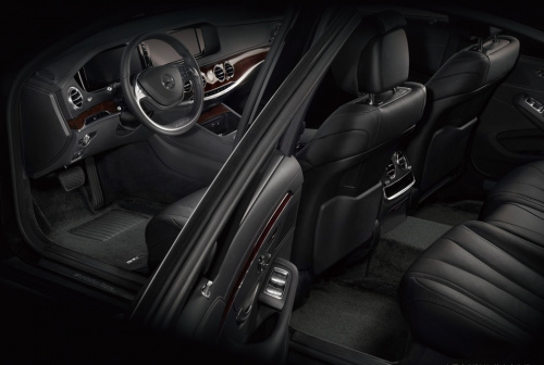 Коврики в салон Mercedes-Benz S-Класс VII (W223) 2020- Седан, 3D ткань Sotra VIP, Черный, Long Арт. ST 73-00209
