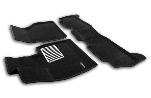 Коврики в салон BMW iX I (I20) 2021-, 3D ткань Euromat LUX, Черный, Арт. EM3D001228