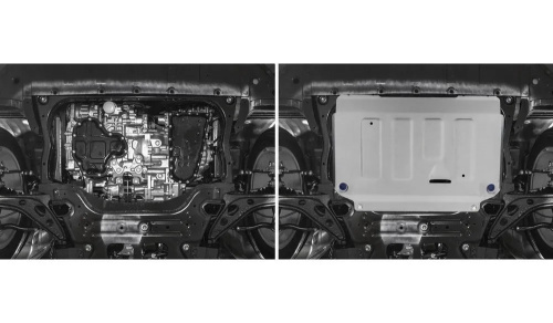 Защита картера двигателя и КПП Infiniti QX50 II 2017- Внедорожник 5 дв. V - 2.0 Арт. 33324211