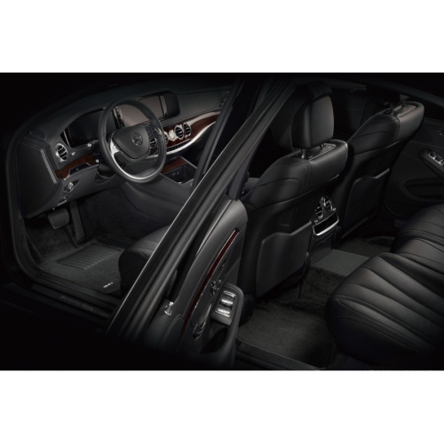 Коврики в салон Volkswagen Teramont I 2017-2022, 3D ткань Sotra Lux, Черный, Арт. ST 74-00661
