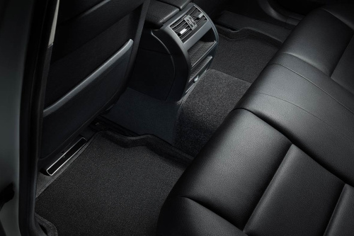 Коврики в салон Honda Civic 2011-2015 Седан, 3D ткань Seintex , Черный, Арт. 85423