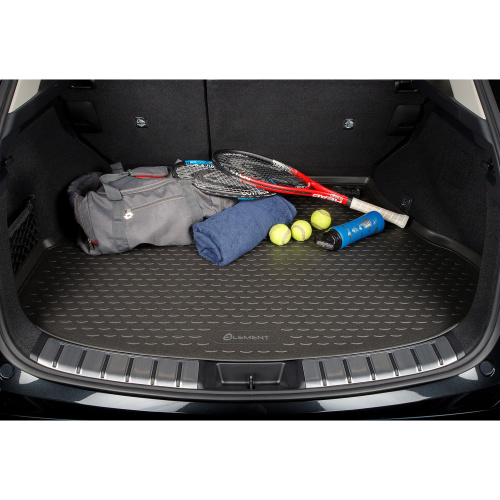 Коврик в багажник Skoda Octavia IV (A8) 2019- Лифтбек, полиуретан Element, Черный, Арт. ELEMENTA0N186B11