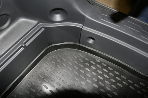 Коврик в багажник Kia Soul I (AM) 2008-2011, полиуретан Element, Черный, с органайзером Арт. NLC.25.37.N13