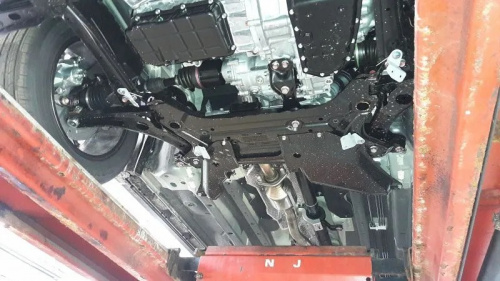 Защита картера двигателя и КПП Mitsubishi Eclipse Cross I 2017-2020 Внедорожник 5 дв. V-1,5T MT, 1,5T CVT Арт. 14.3574