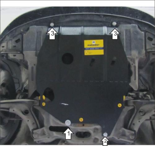 Защита картера двигателя и КПП Honda Airwave I 2005-2008 Универсал V-1,5 4WD Арт. 00829